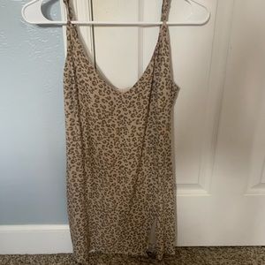 Princess Polly cheetah mini slip dress SZ:S